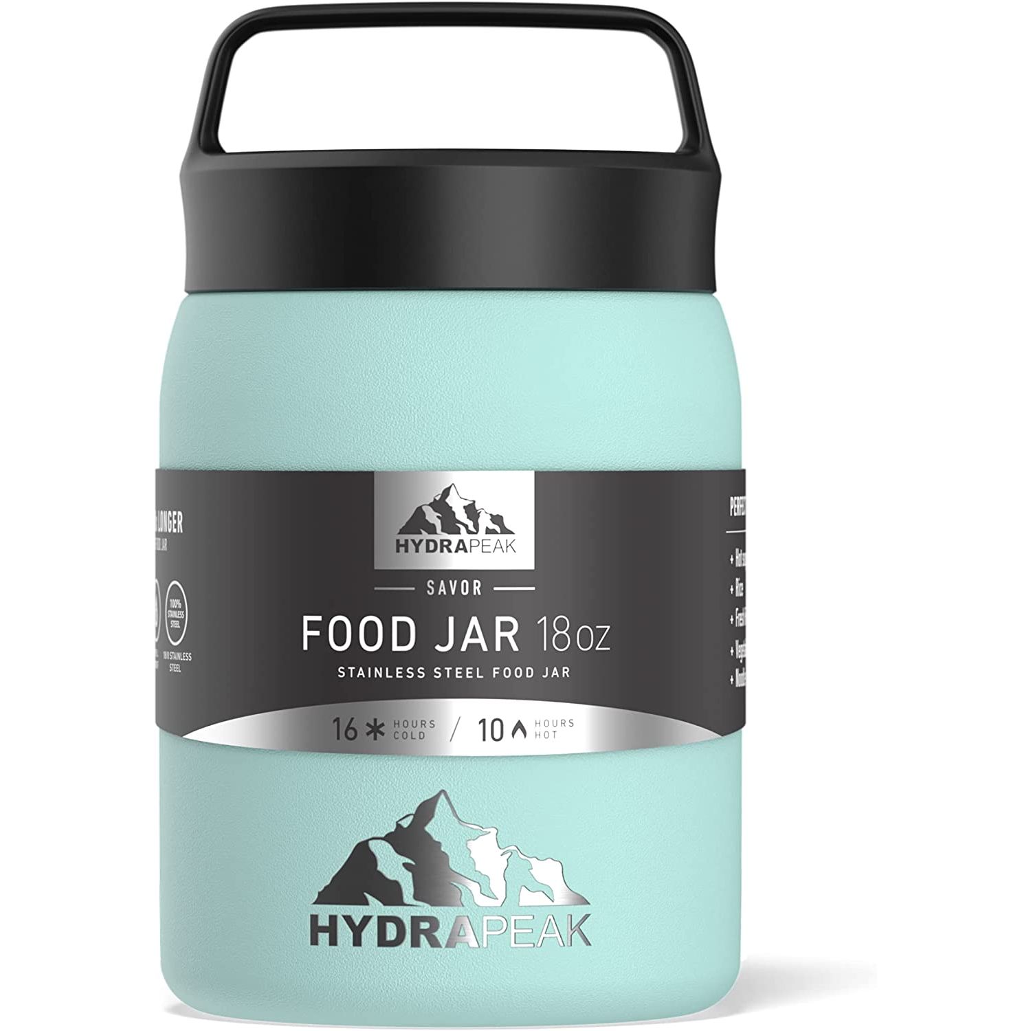 Hydrapeak Paslanmaz Çelik Yemek Termosu (530ml, Aqua) 69665