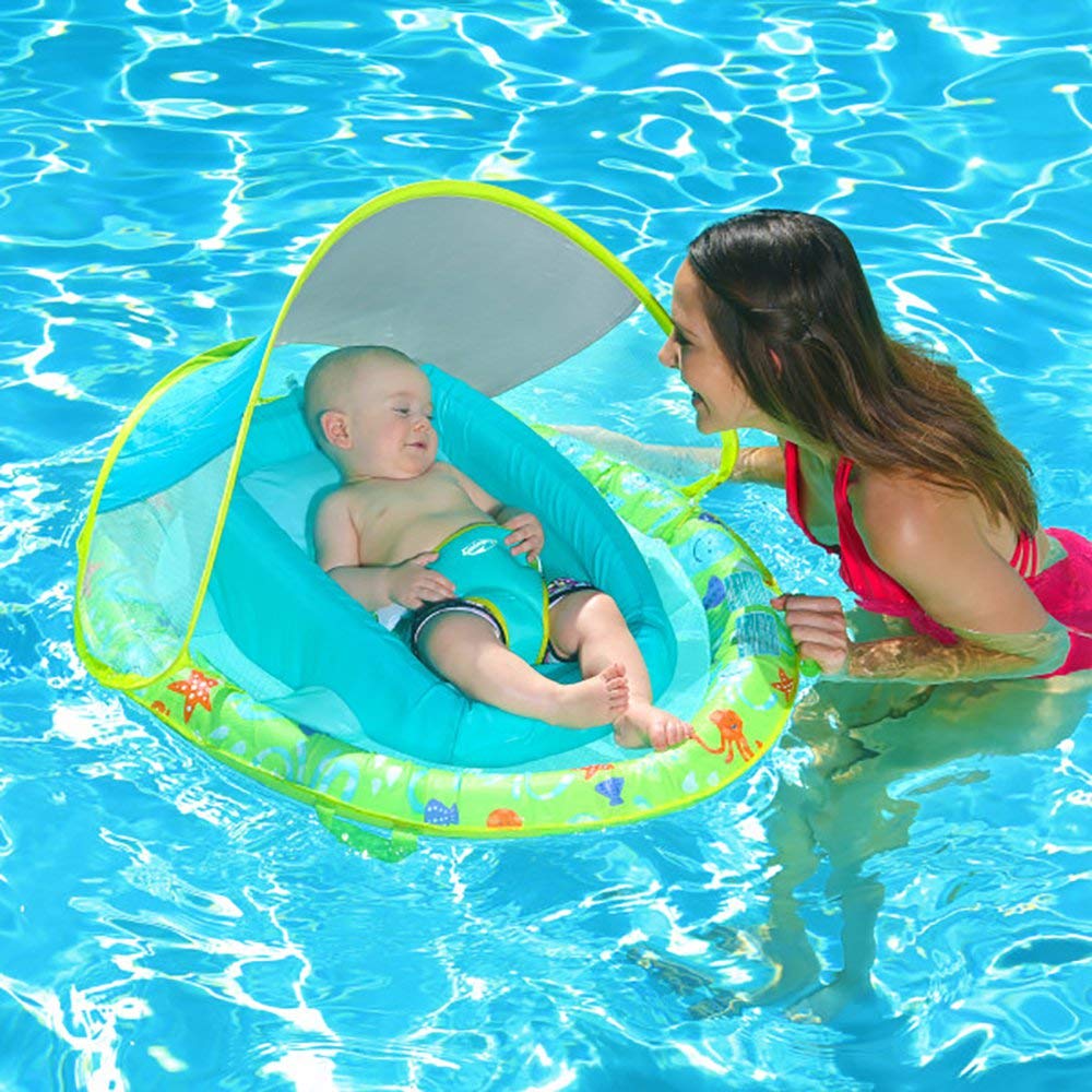 Swimways Yenidogan Bebek Icin Golgelikli Deniz Yatagi 12222