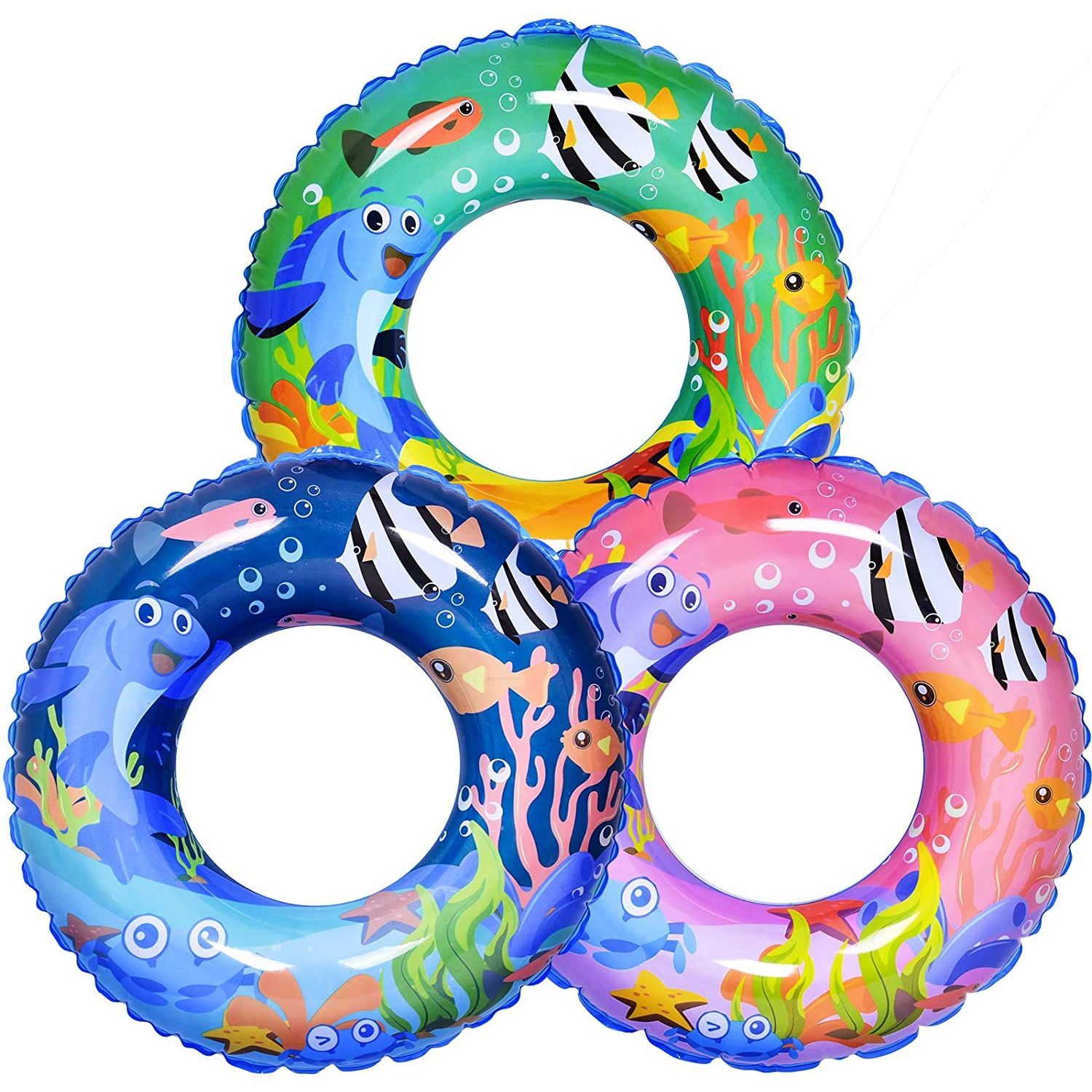 FUN LITTLE TOYS Bebek Deniz Simidi (Renkli 3 Adet)