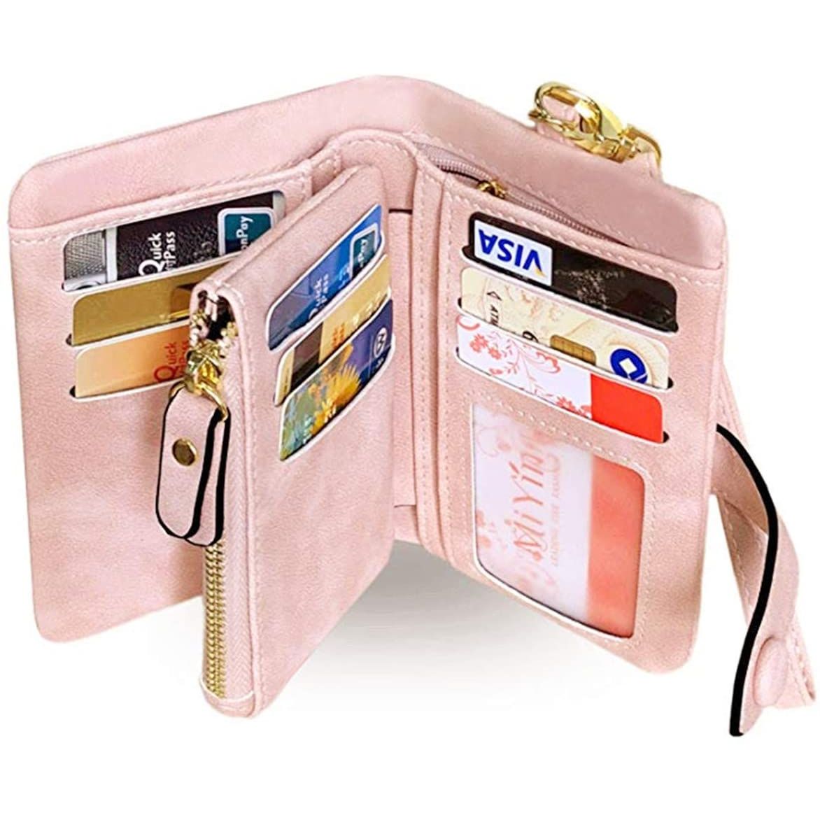VOYAY Kadın Deri Cüzdan (Pembe)