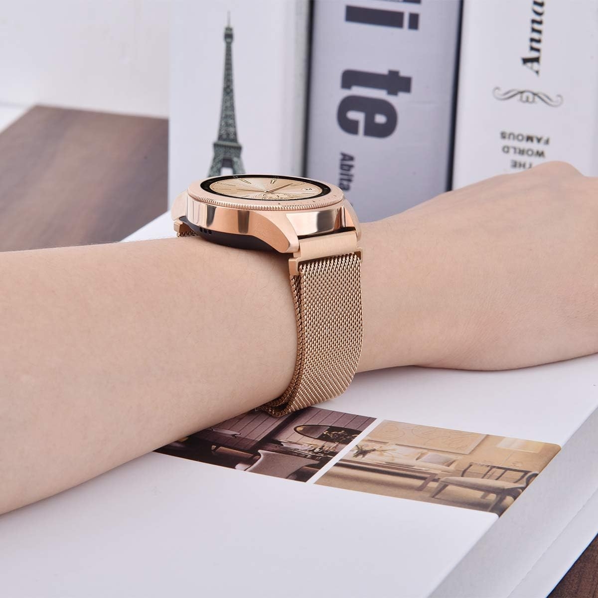 Rose galaxy watch discount