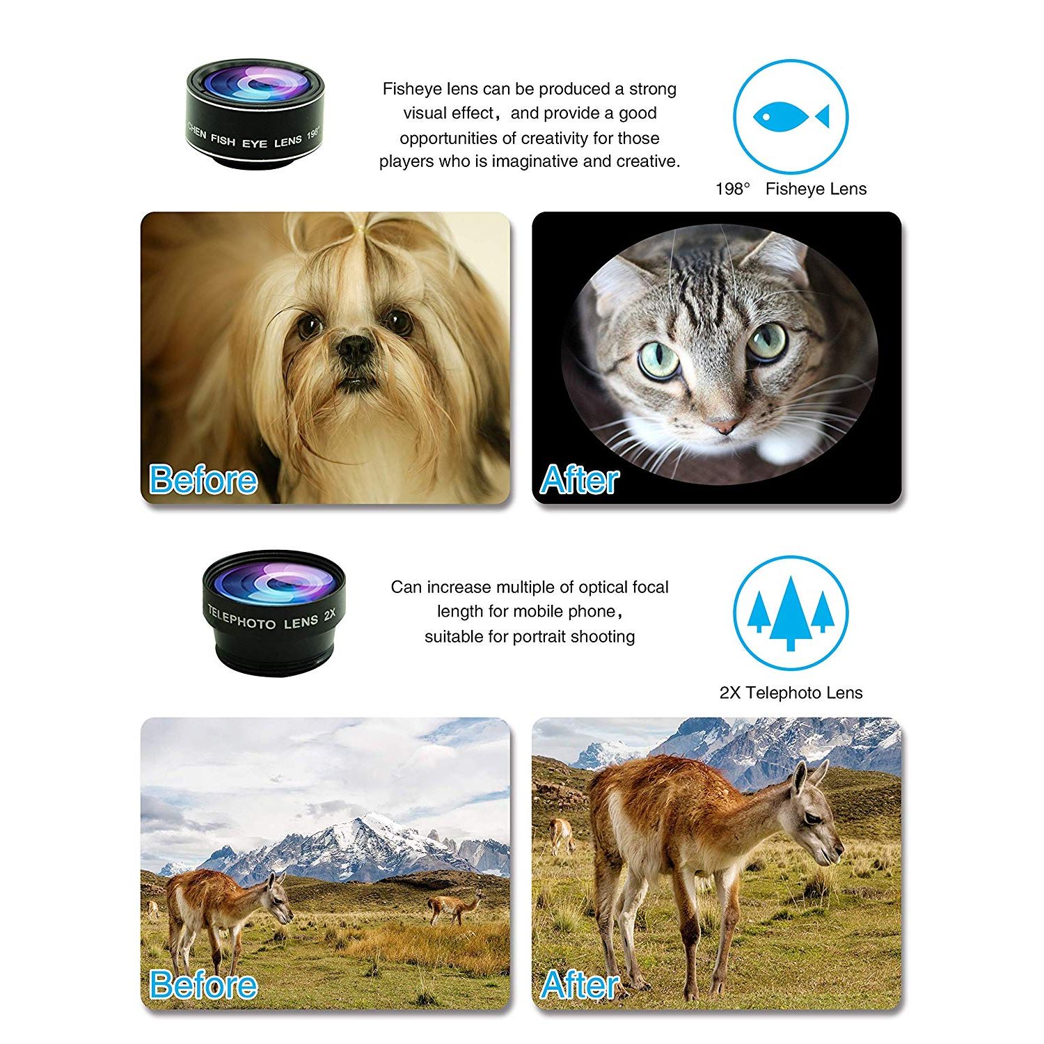 Bostionye Kamera Lens Seti 12404