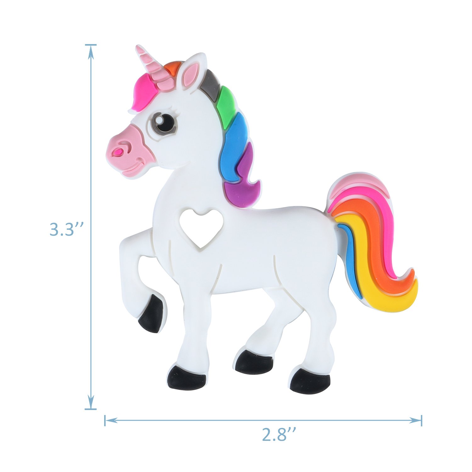 BESTWIN Silikon Unicorn Bebek Diş Kaşıyıcı 13501