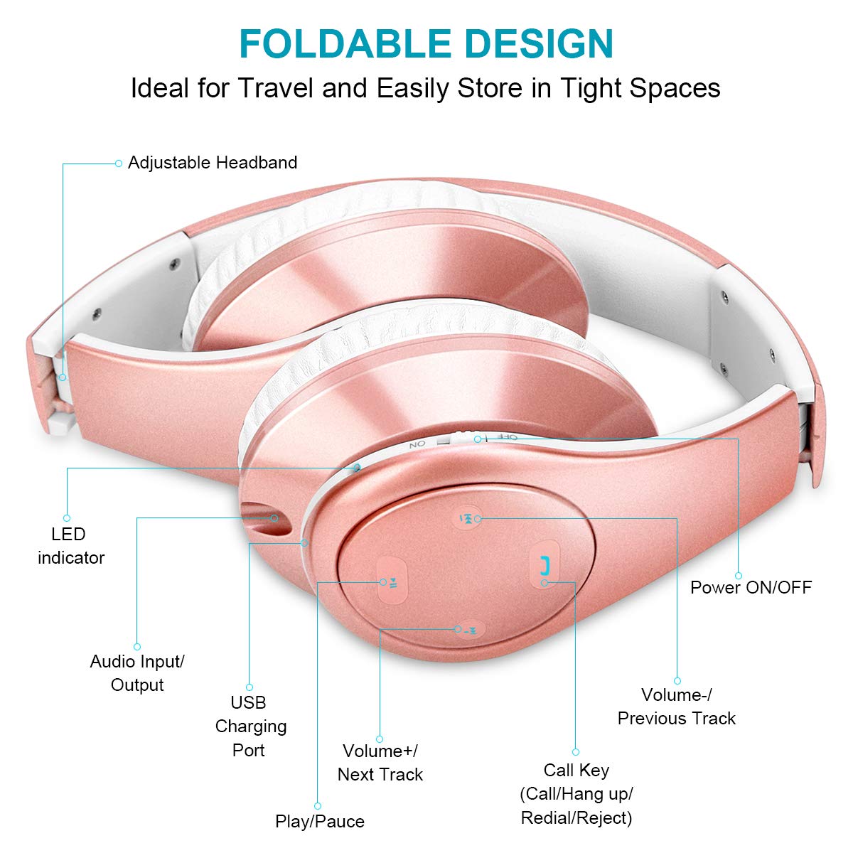 Wxy bluetooth top headphones
