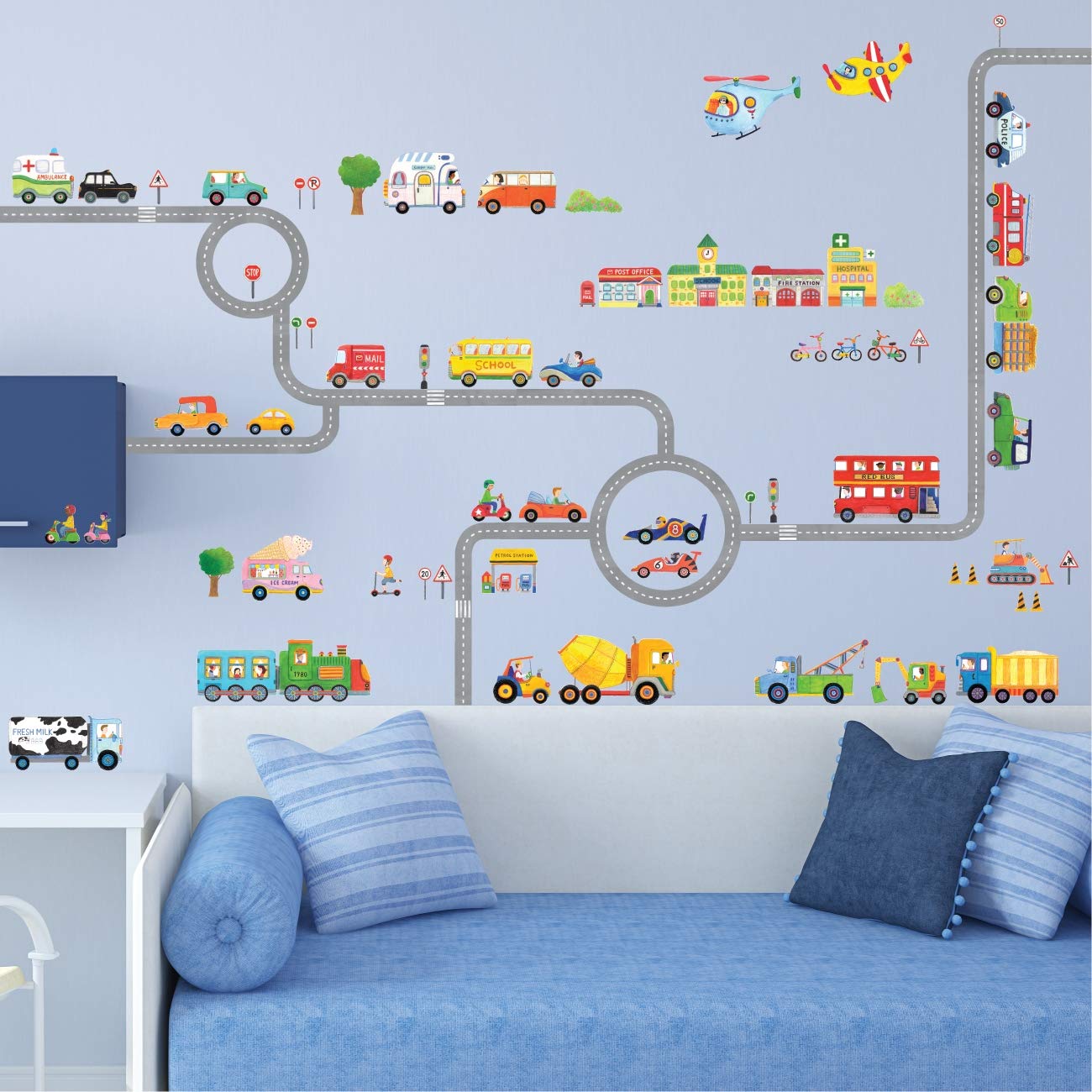 Decowall Duvar Sticker (Arabalı) 20854 Decowall Duvar Sticker (Arabalı) 20854