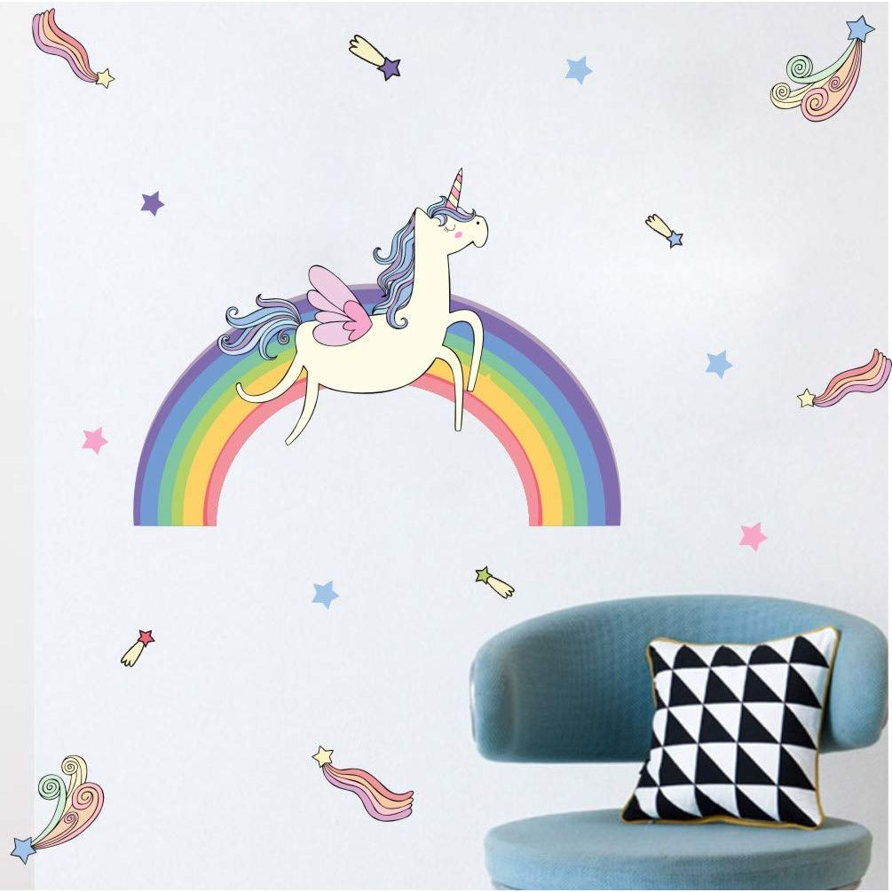 Arttop Gökkuşağı Unicorn Duvar Sticker 26711 Arttop Gökkuşağı Unicorn Duvar Sticker 26711