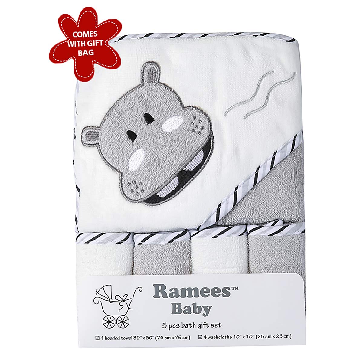 Ramees Bebek Banyo Havlusu Set (Hippo) 34825 Ramees Bebek Banyo Havlusu Set (Hippo) 34825