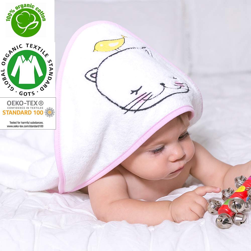 Organic Bamboo Bebek Banyo Havlusu 36271 Organic Bamboo Bebek Banyo Havlusu 36271