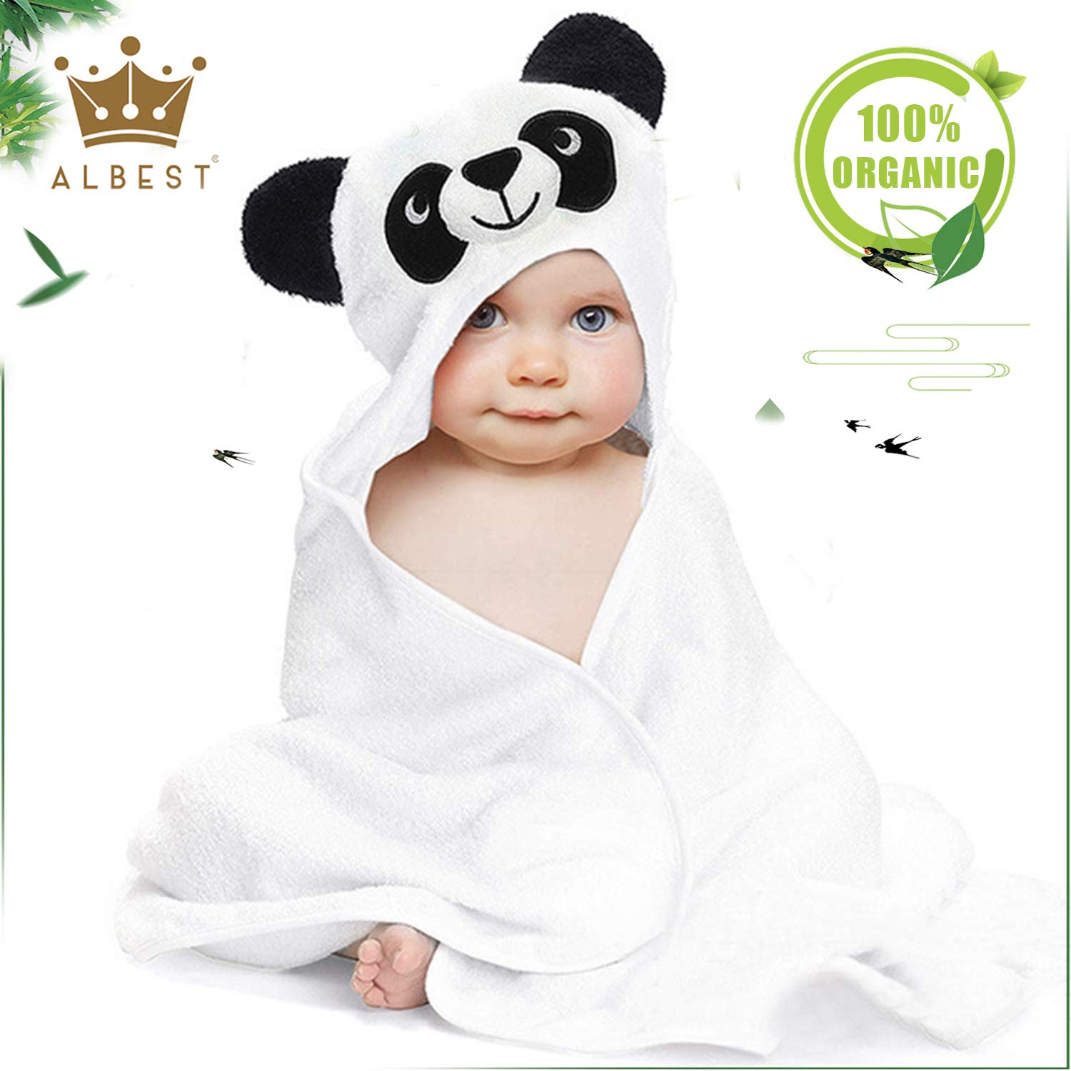 ALBEST Organik Bamboo Bebek Banyo Havlusu 36265 ALBEST Organik Bamboo Bebek Banyo Havlusu 36265