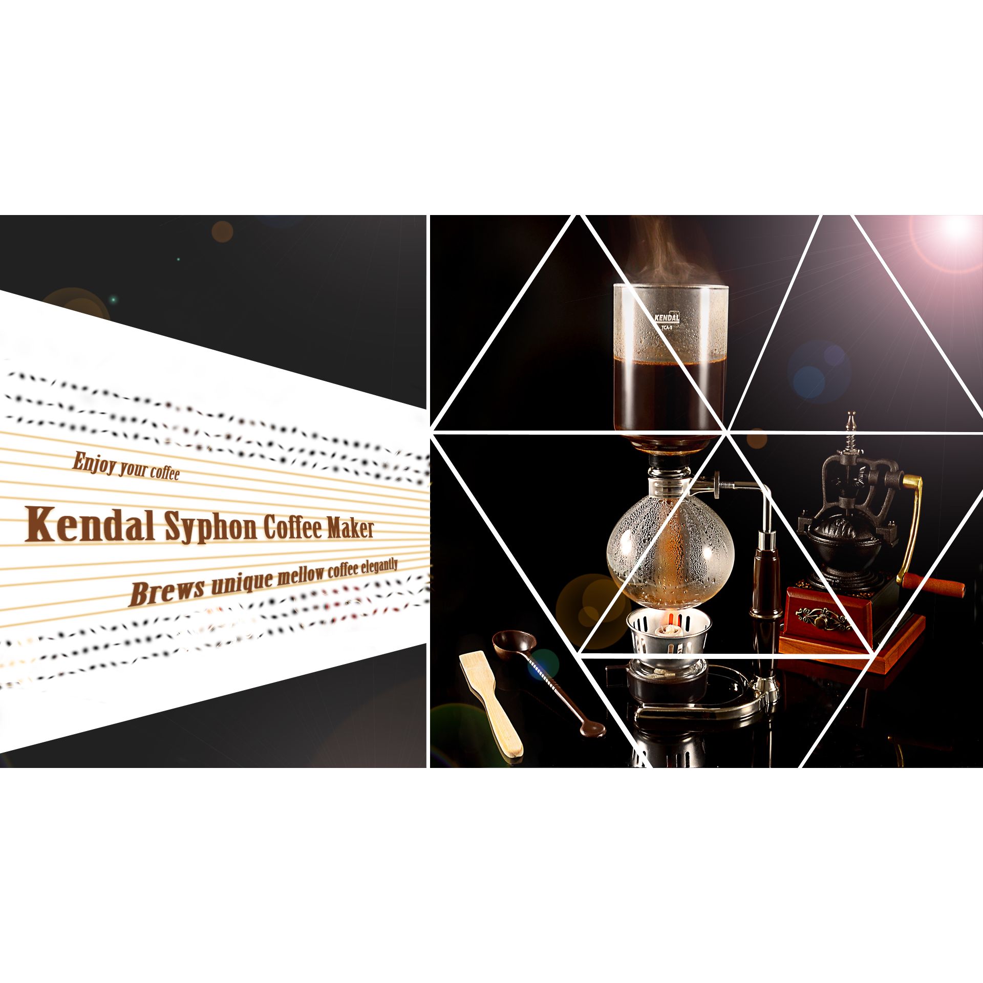 Kendal Cam Masa Üstü Sifon (Sifon) Kahve Makinesi 36743