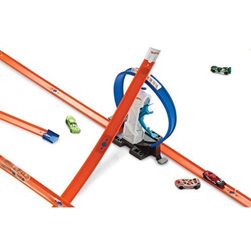 Hot wheels track builder loop launcher shop playset