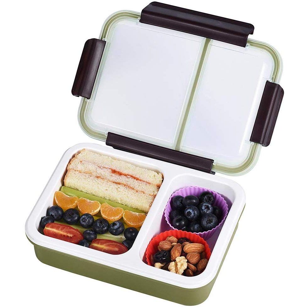 bento box 2 bolmeli beslenme kutusu yesil 31291