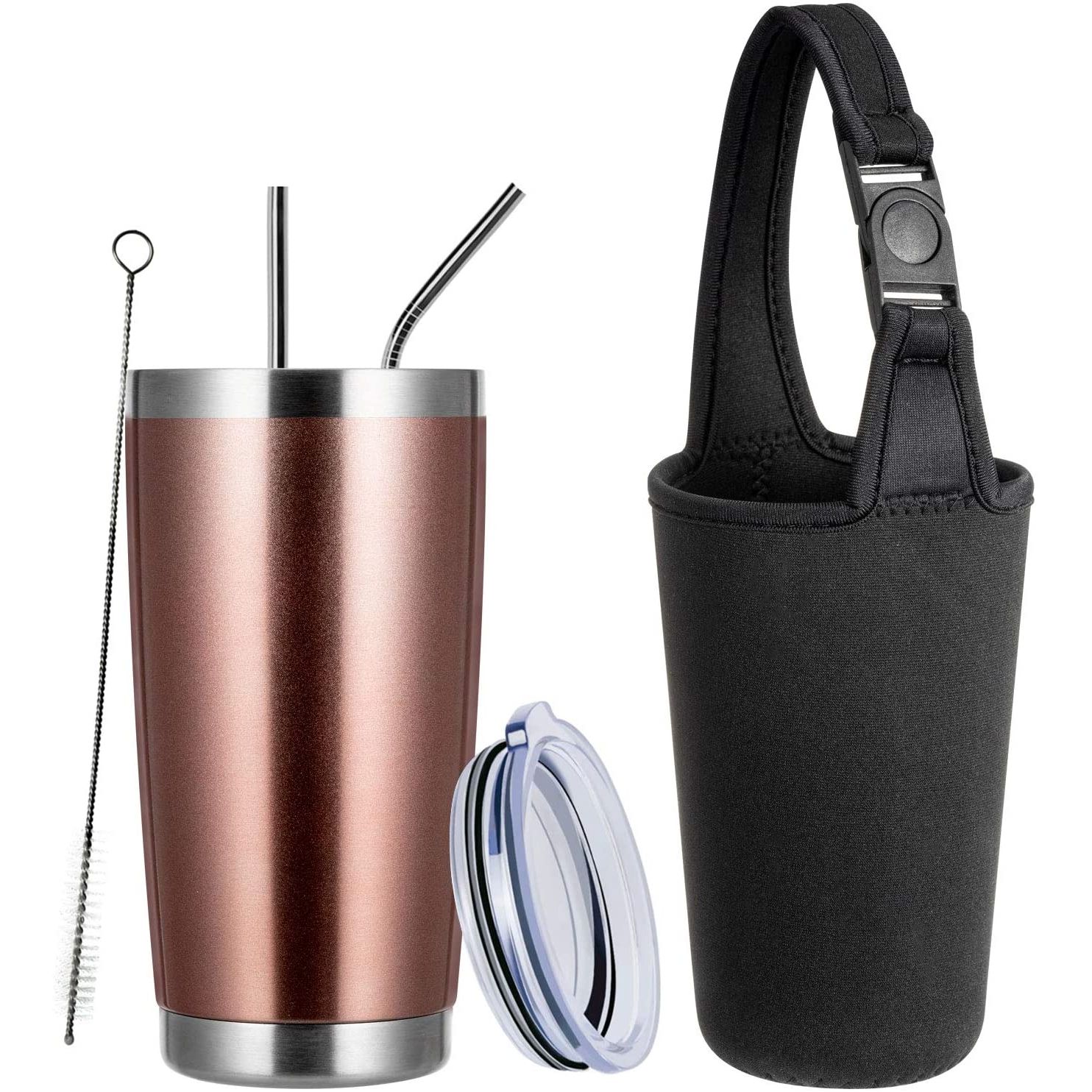 TUMZAK 600 ml. Paslanmaz Çelik Termos (Rose Gold)