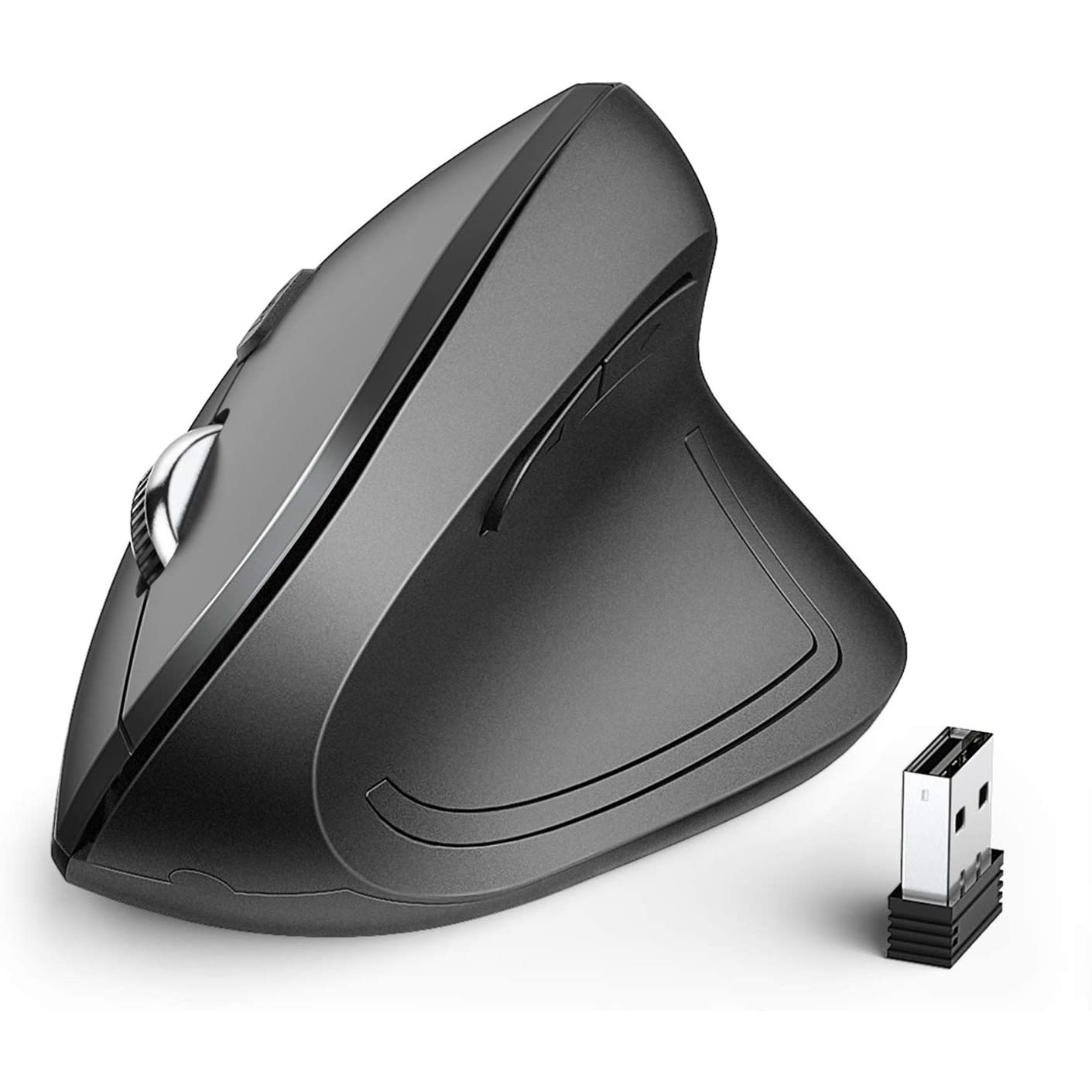 iClever Bluetooth Vertical Mouse (SiyahGri) 42446