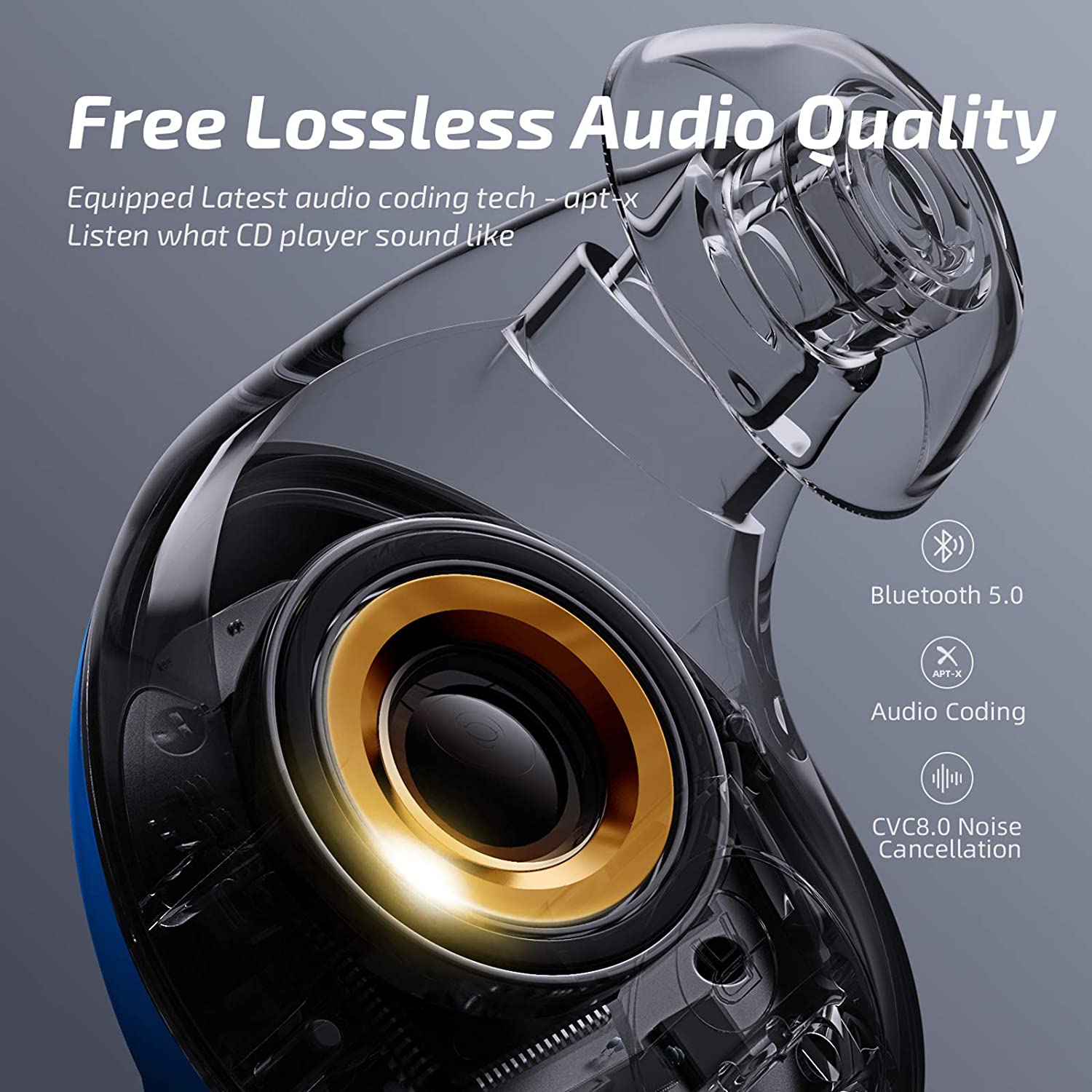 ENACFIRE Bluetooth Kablosuz Kulak ci Kulakl k Mavi 44091