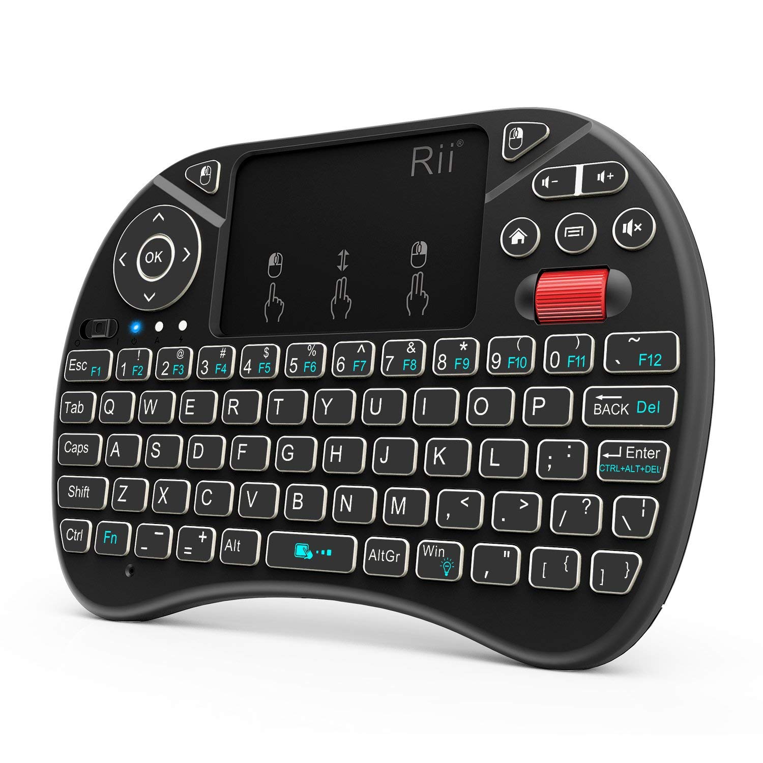 2018 Rii i8X 2.4GHz Mini Wireless Keyboard with Touchpad Mouse 10392