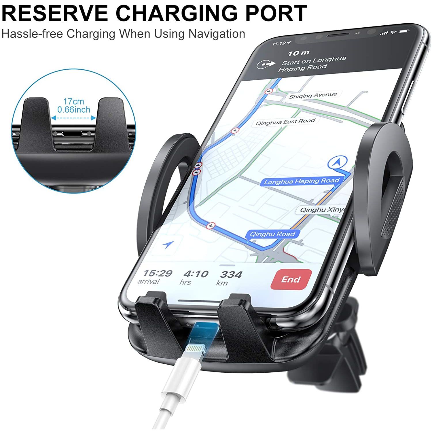 CTYBB Car Phone Holder Mount Universal Smartphone Car Air Vent M 51002
