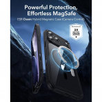 ESR Classic Hybrid iPhone 18 Pro Max Manyetik K�l�f -Clear Black