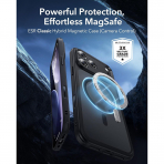 ESR Classic Hybrid iPhone 18 Pro Max Manyetik K�l�f -Frosted Black