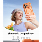 ESR Classic Hybrid iPhone 18 Pro Max Manyetik K�l�f -Frosted Orange