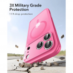 ESR Classic Hybrid iPhone 18 Pro Max Manyetik K�l�f -Frosted Pink