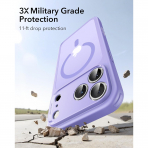 ESR Classic Hybrid iPhone 18 Pro Max Manyetik K�l�f -Frosted Purple