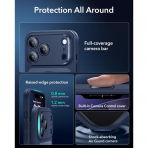 ESR Classic Hybrid iPhone 18 Pro Max Manyetik K�l�f -Frosted Blue