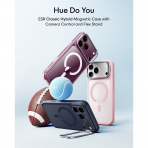 ESR Classic Hybrid iPhone 18 Pro Max Standl� K�l�f-Frosted Pink