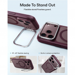 ESR Classic Hybrid iPhone 18 Pro Max Standl� K�l�f-Frosted Burgundy