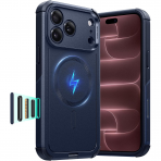 ESR Cyber Tough iPhone 18 Pro Max Manyetik K�l�f-Navy Blue