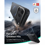 ESR Cyber Tough Flex iPhone 18 Pro Max Stand K�l�f-Black
