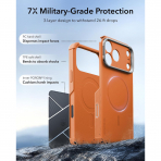 ESR Cyber Tough Flex iPhone 18 Pro Max Stand K�l�f-Orange