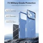ESR Cyber Tough Flex iPhone 18 Pro Max Stand K�l�f-Light Blue