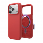 elago Premium iPhone 18 Pro Max Manyetik Silikon K�l�f-Red