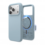 elago Premium iPhone 18 Pro Max Manyetik Silikon K�l�f-Light Blue