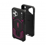 UAG Monarch Pro iPhone 18 Pro Delikli PU Deri K�l�f-Deep Purple Synth