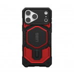 UAG Monarch Pro iPhone 18 Pro Delikli PU Deri K�l�f-Crimson