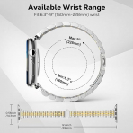 MoKo Apple Watch Ultra 4 �nce Paslanmaz �elik Kay��-Stayle Silver/Gold