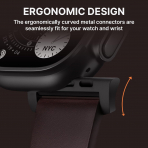 Bandletic Apple Watch Ultra 4 Hakiki Deri Kay��-Brown