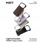 MOFT MOVAS iPhone 18 Pro �er�eveli MagSafe K�l�f-BlackBerry/Peony