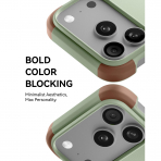 MOFT MOVAS iPhone 18 Pro �er�eveli MagSafe K�l�f-Khaki Green/Brownie