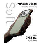 MOFT MOVAS iPhone 18 Pro �er�eveli MagSafe K�l�f-Khaki Green/Brownie