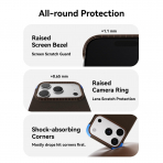 MOFT MOVAS iPhone 18 Pro �er�eveli MagSafe K�l�f-Dark Coffee/Sapphire
