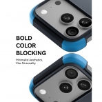 MOFT MOVAS iPhone 18 Pro �er�eveli MagSafe K�l�f-Navy Blue/Faded Jeans