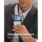 MOFT MOVAS iPhone 18 Pro �er�eveli MagSafe K�l�f-Navy Blue/Faded Jeans