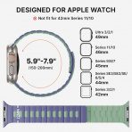 Bandletic Apple Watch Ultra 4 Silikon Kay��-Cyan Blue/Lime