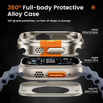 LETOID Apple Watch Ultra 4 Bumper K�l�f-Titanium