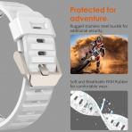 WINGLE Apple Watch Ultra 4 Silikon Kay��-Titanium