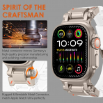 WINGLE Apple Watch Ultra 4 Silikon Kay��-Titanium