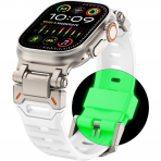 WINGLE Apple Watch Ultra 4 Silikon Kay��-Titanium